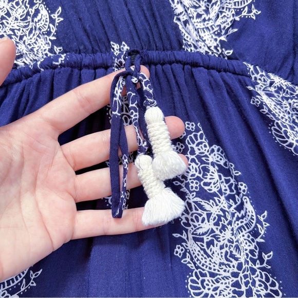 Faithfull • Yacht Romper playsuit navy blue Devani print bandana floral Anthro - Picture 7 of 16